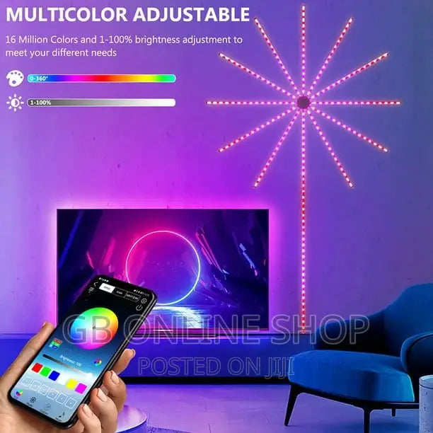 أضواء الألعاب النارية الذكية RGB