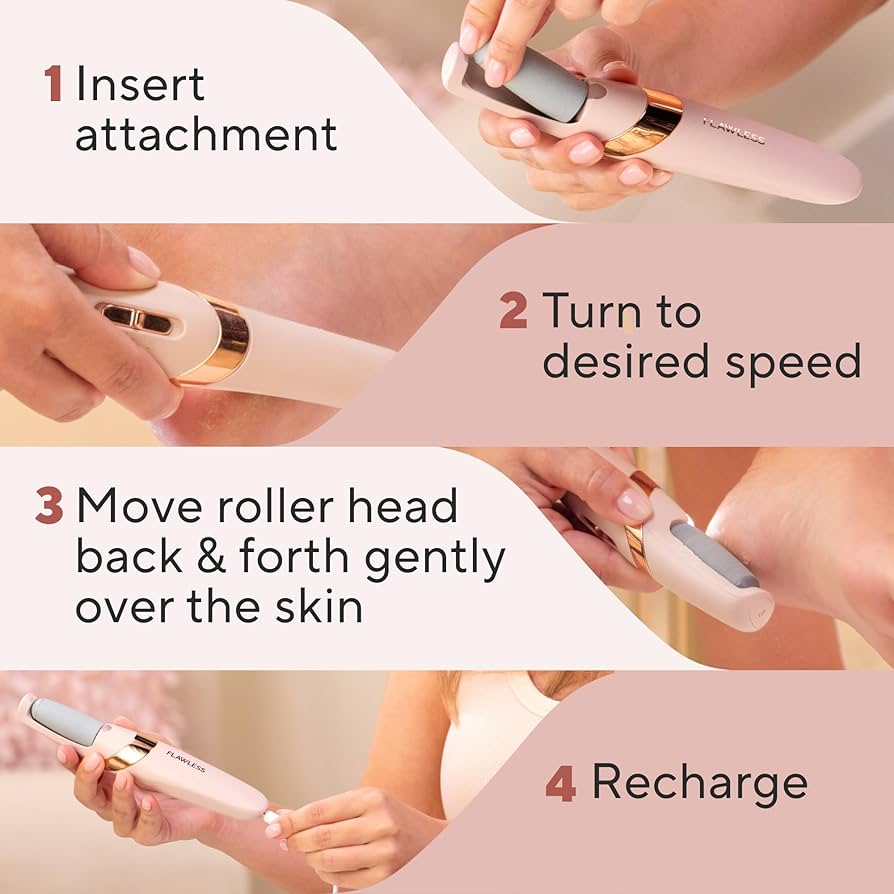 Flawless Pedi جهاز العناية بالأقدام الإلكتروني