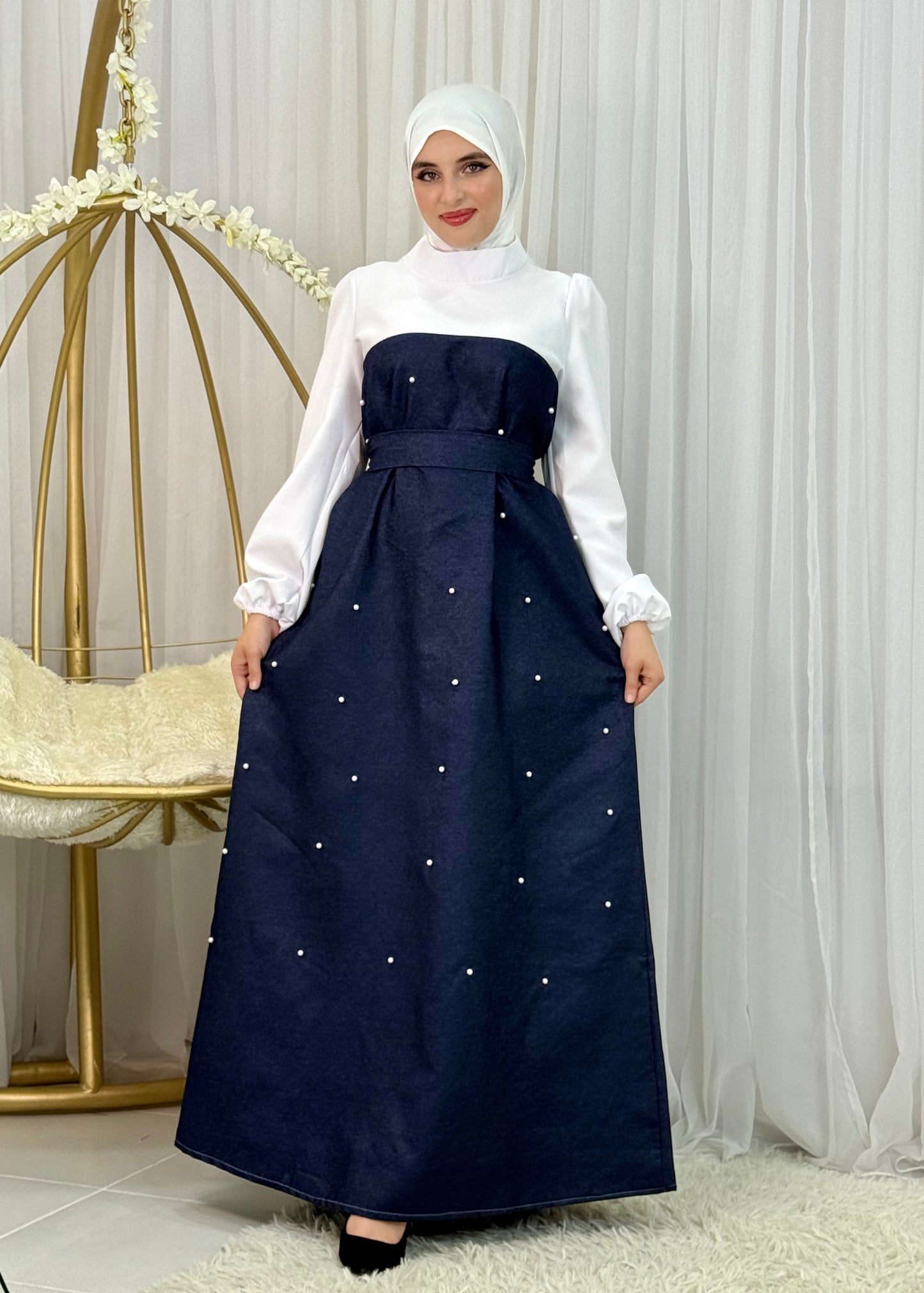 Robe moderne et classe en jean