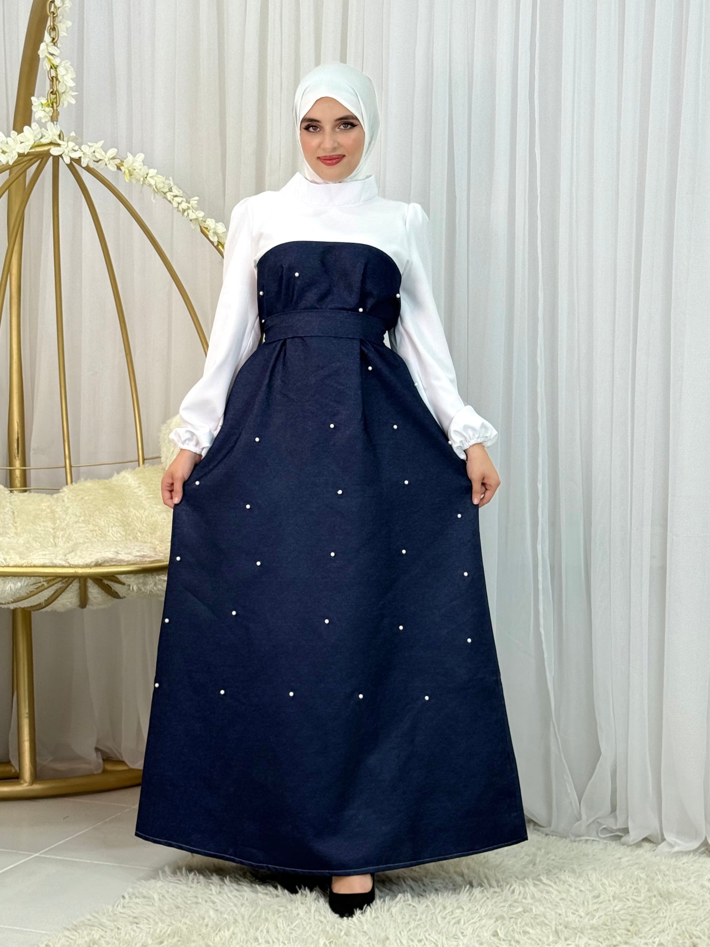 Robe moderne et classe en jean