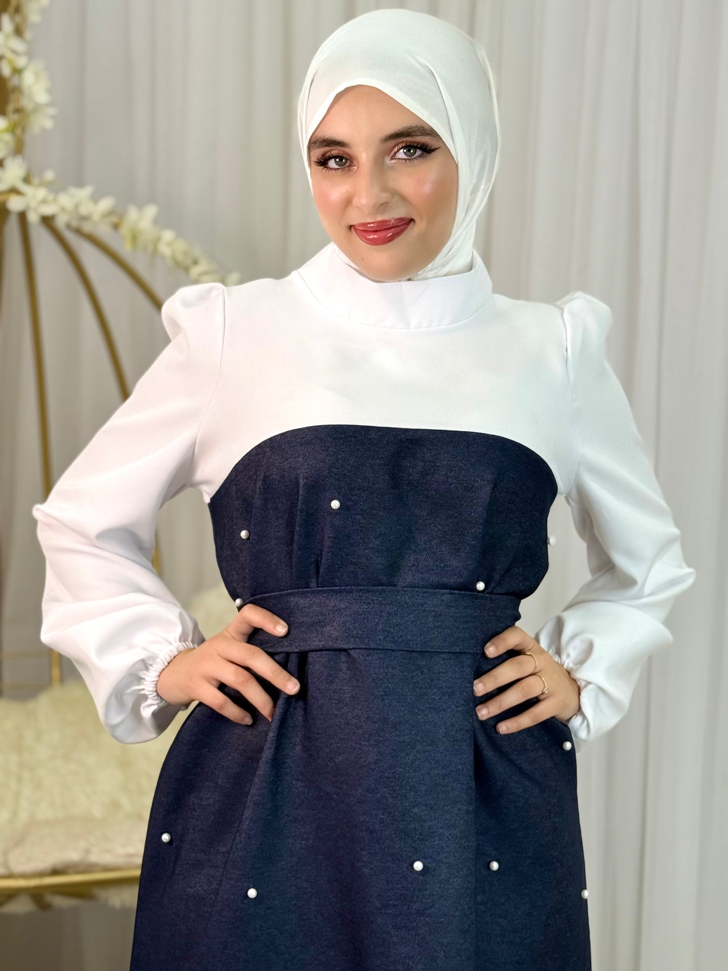 Robe moderne et classe en jean
