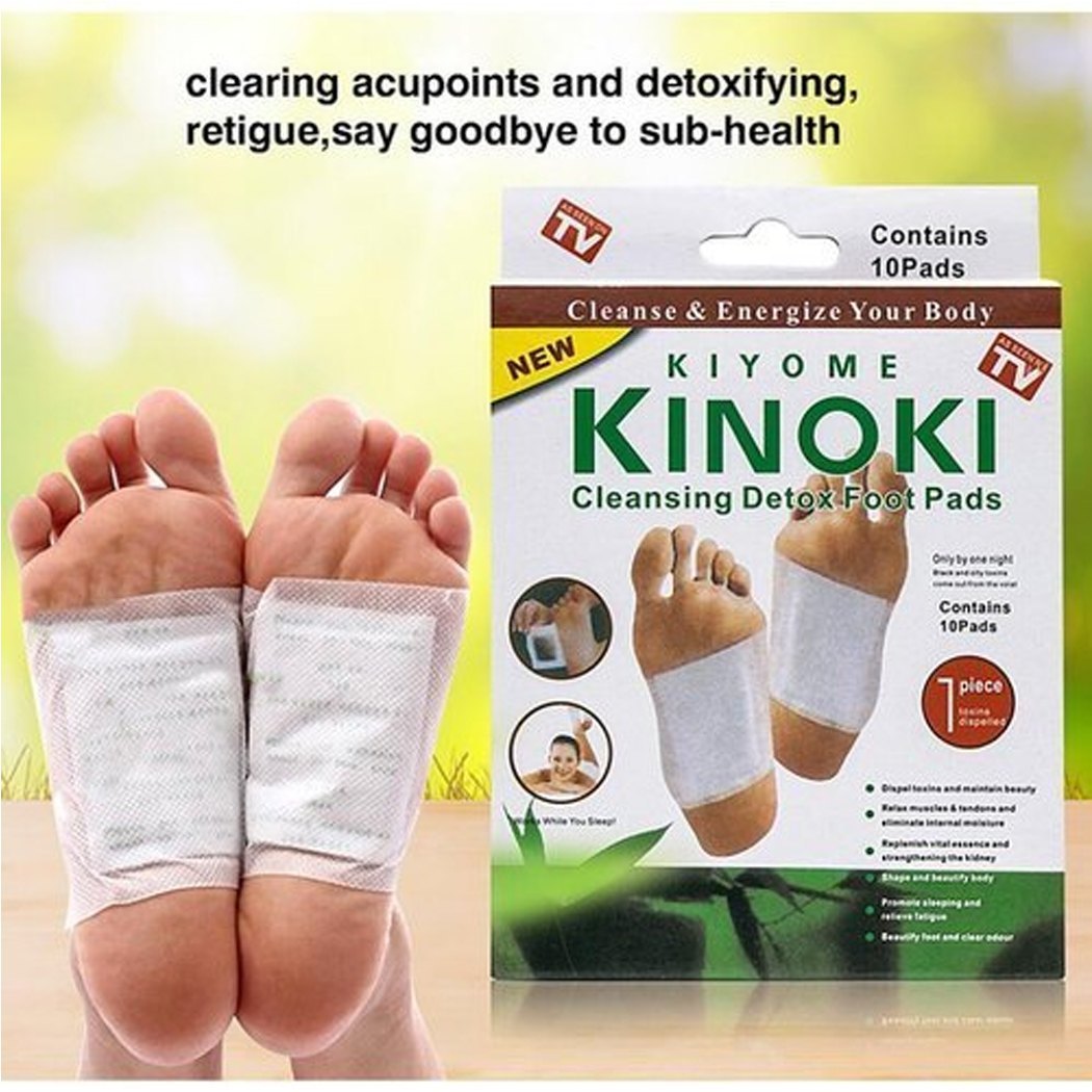 Kinoki لاصقات التخلص من السموم للقدمين