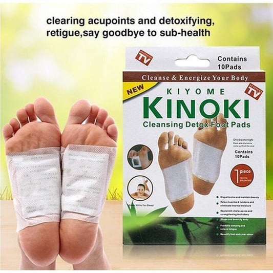 Kinoki لاصقات التخلص من السموم للقدمين