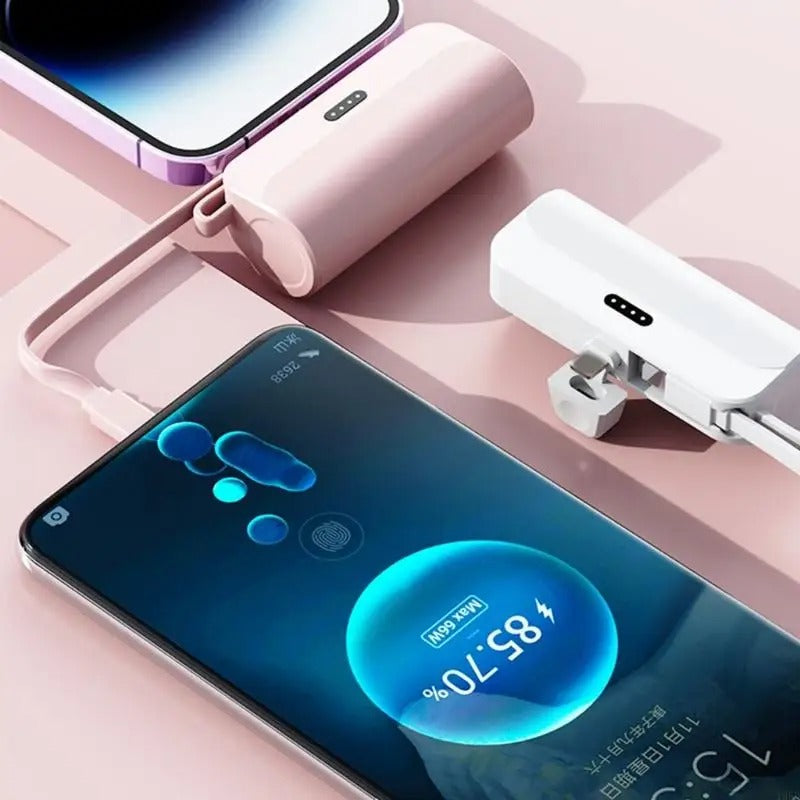 Mini Power Bank Portable 2 en 1