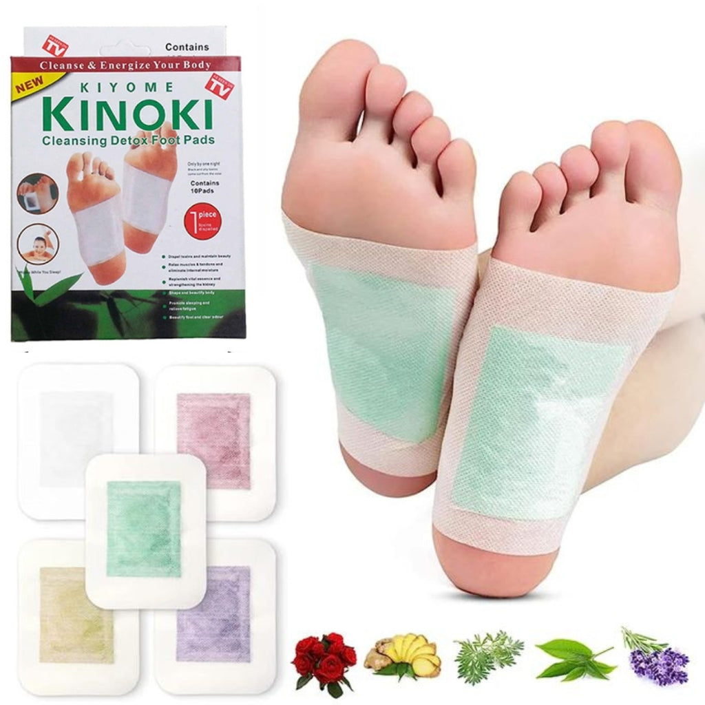 Kinoki لاصقات التخلص من السموم للقدمين